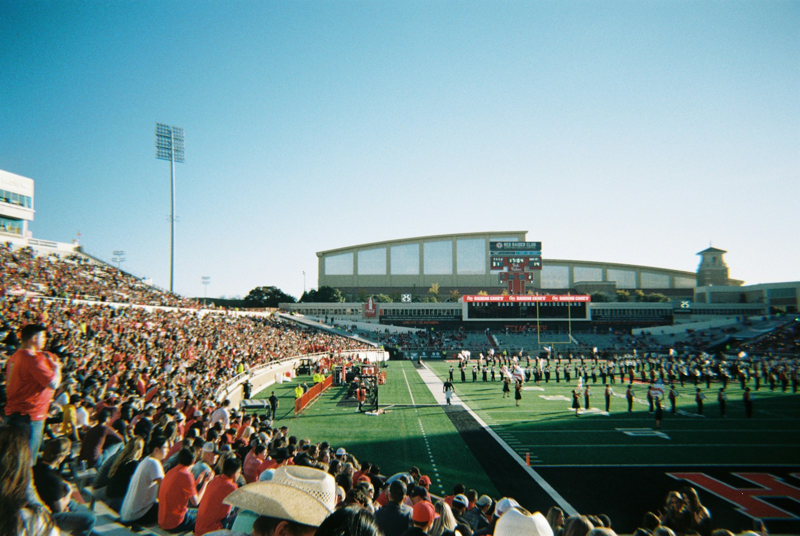 Houston Texans players taking the field on game day