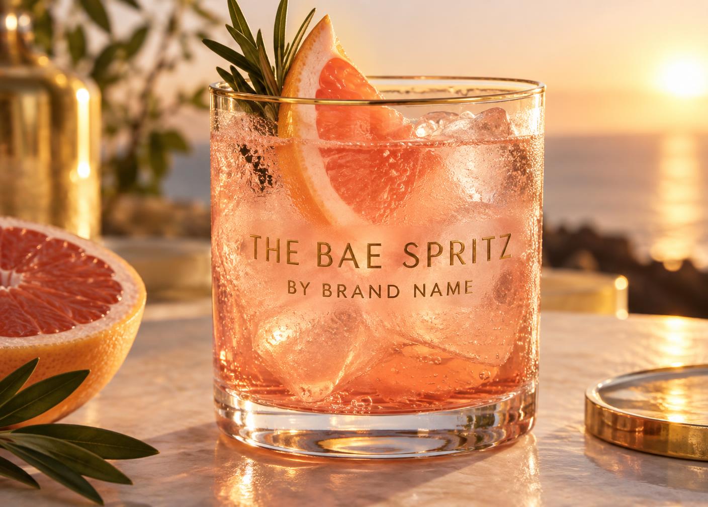 The Bae Spritz signature cocktail